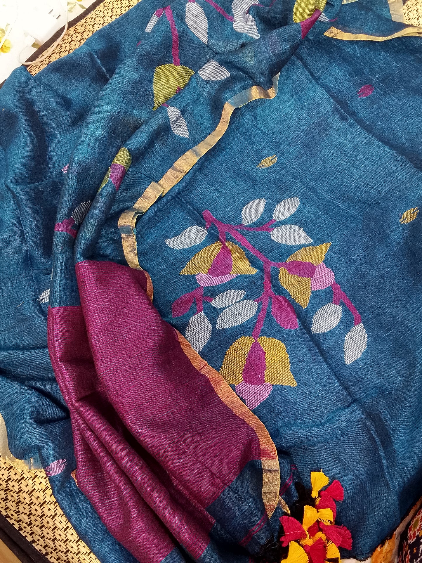 Surili All Over Weaved Linen Suit for Women | Elegant Ethnic Linen Wear