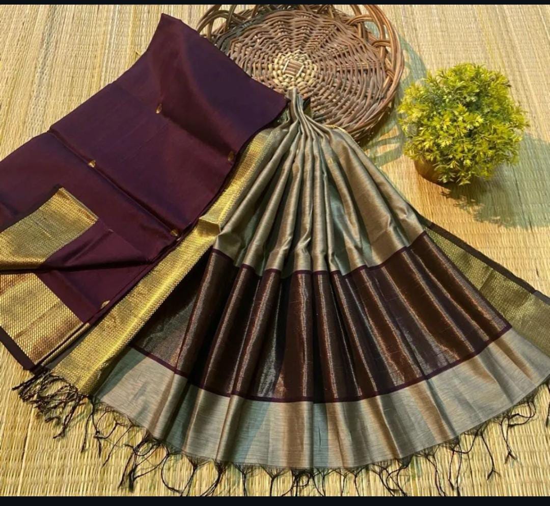 Roop Silk Maheshwari Suits – Premium Handwoven Top & 2.5m Dupatta | Elegant Ethnic Wear