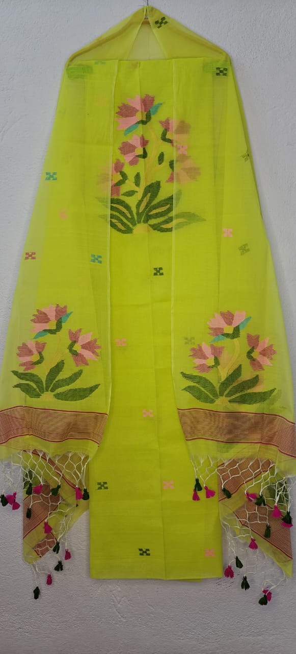 Guldasta | Muslin Cotton Jamdani Suits – A Blend of Tradition, Comfort & Grace