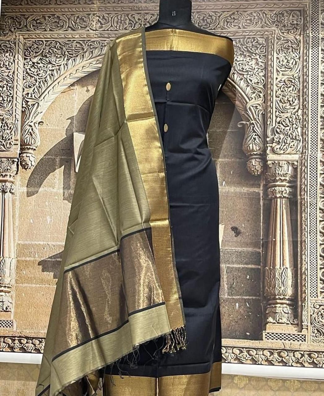 Roop Silk Maheshwari Suits – Premium Handwoven Top & 2.5m Dupatta | Elegant Ethnic Wear