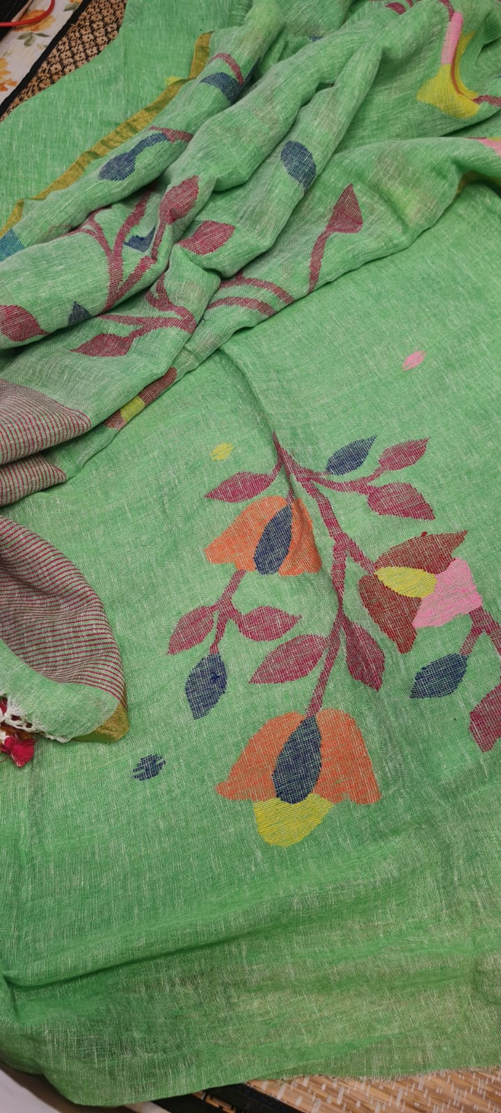 Surili All Over Weaved Linen Suit for Women | Elegant Ethnic Linen Wear