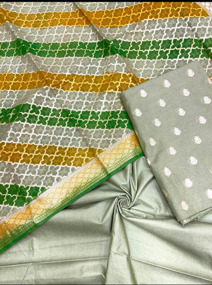 Nazifa – The Rangkaut Dupatta Chinon Benarasi Suit