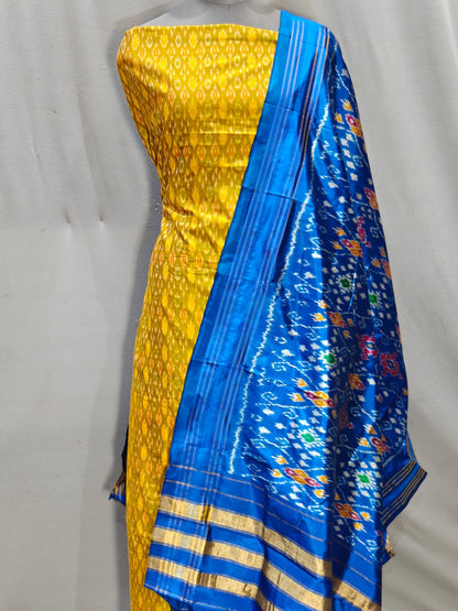 ✨ 𝓢𝓲𝓶𝓪𝔂𝓪-Gorgeous Pure Silk Patola Dupatta with Single Ikat Top ✨