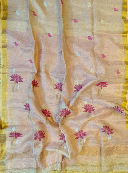 Pure Tissue Linen Handwoven lotus weave