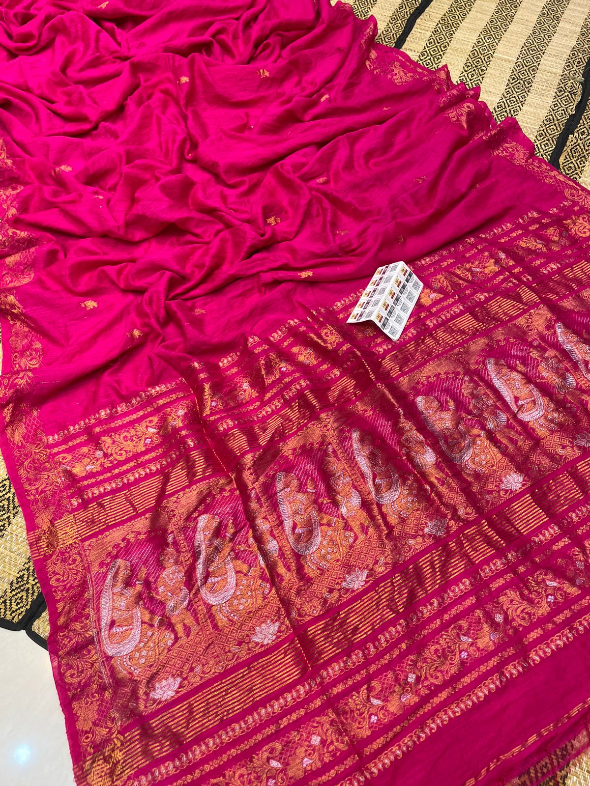 ✨ Authentic Pure Matka Handloom Doll Baluchuri Saree – Pure Reshom Matka ✨