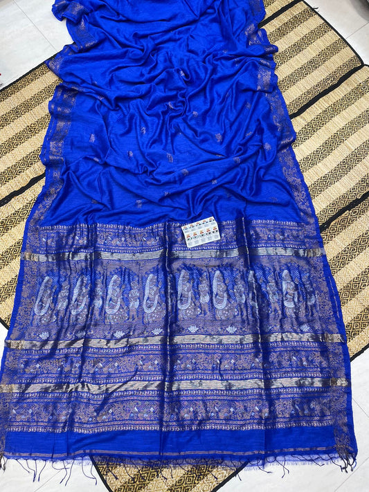 ✨ Authentic Pure Matka Handloom Doll Baluchuri Saree – Pure Reshom Matka ✨