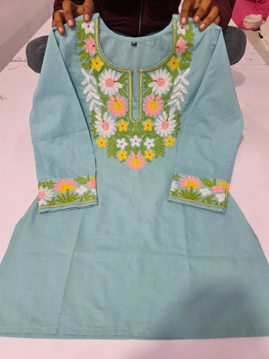 Asmaani – New Launching Sky Embroidered Co-ord Set