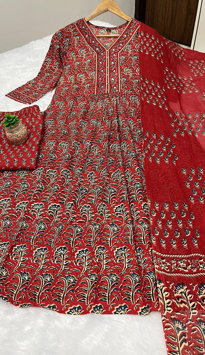 Swapna – Dreamy A-Line Flair Kurta Set for Your Festive Wardrobe