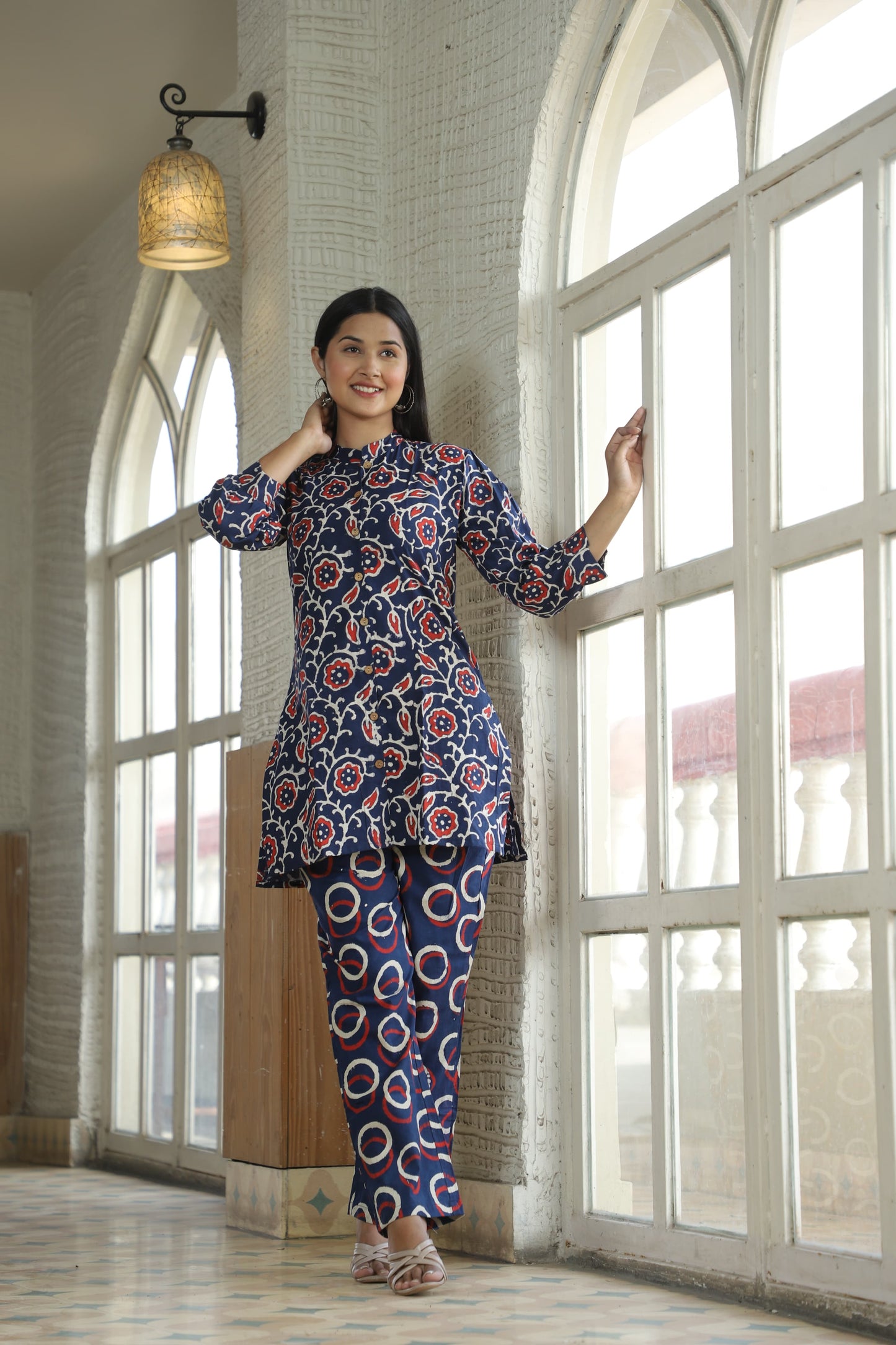 New Hand Block Printed Pure Cotton Women’s Co-Ord Set