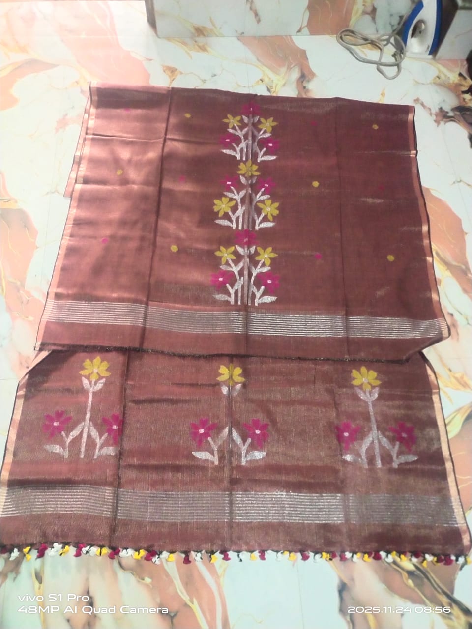 Richa – Exclusive Tissue Linen Jamdani Suit