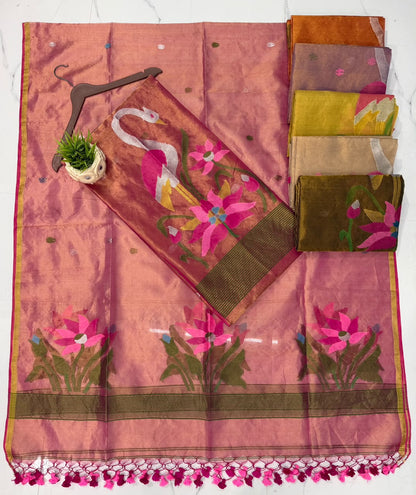 Stork – Premium Tissue Needle-Weaved Jamdani Suit | Rihyaaz Fashions