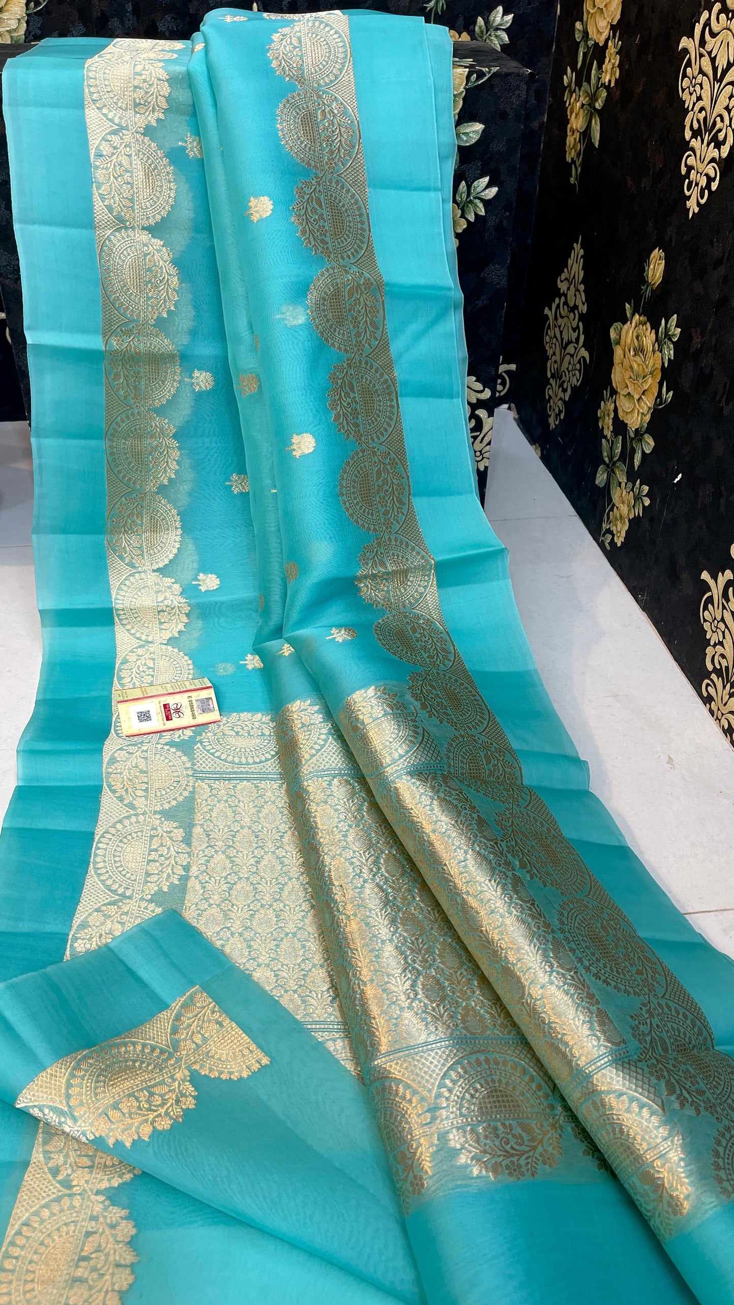 Premium Kora Organza Silk Saree with Double Zari Satan