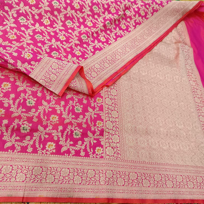 Pure Kattan Minakari Design Saree – Elegance Handcrafted in Tradition