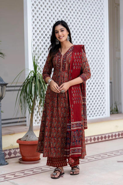 Swapna – Dreamy A-Line Flair Kurta Set for Your Festive Wardrobe