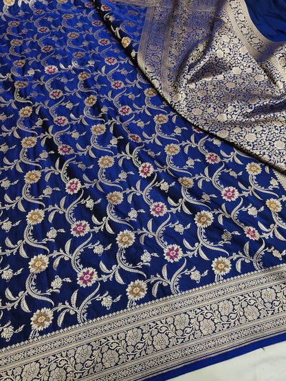 Pure Kattan Minakari Design Saree – Elegance Handcrafted in Tradition