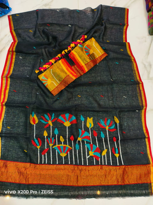 PICHWAI MOTIF JAYSHREE LINEN SUITS