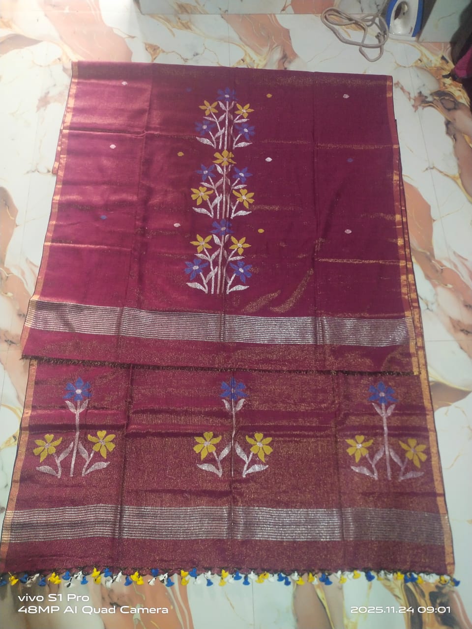 Richa – Exclusive Tissue Linen Jamdani Suit
