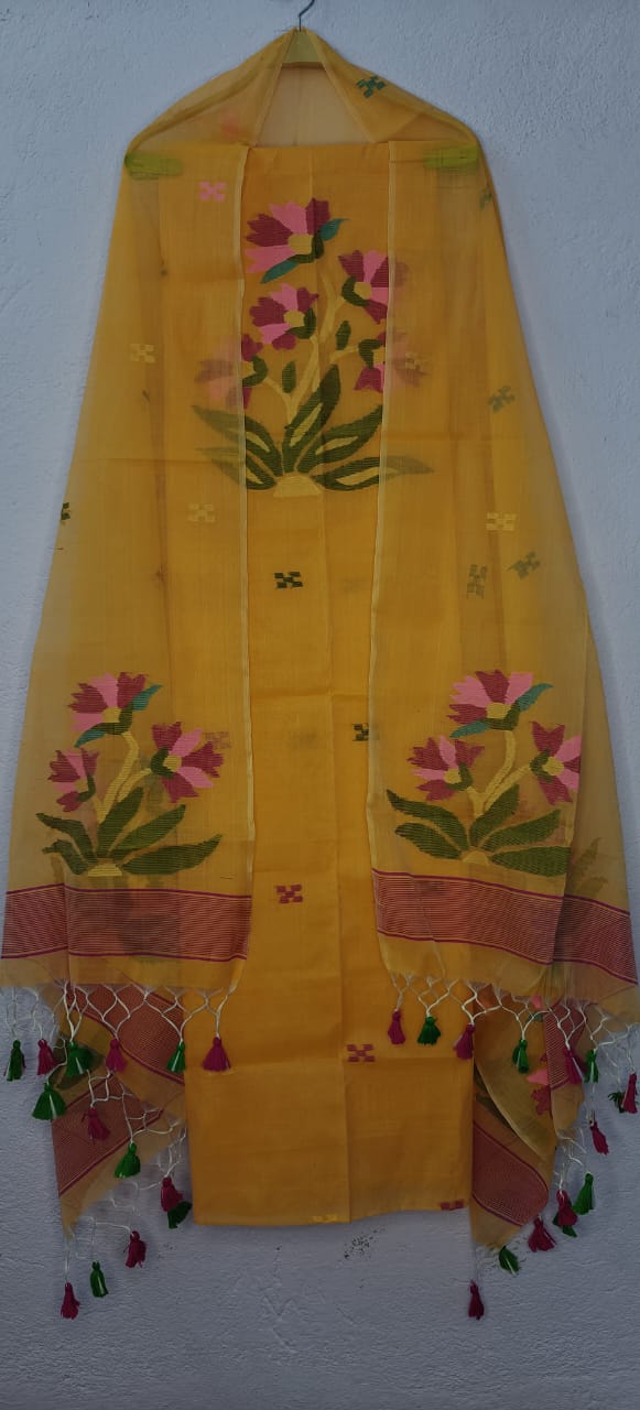 Guldasta | Muslin Cotton Jamdani Suits – A Blend of Tradition, Comfort & Grace