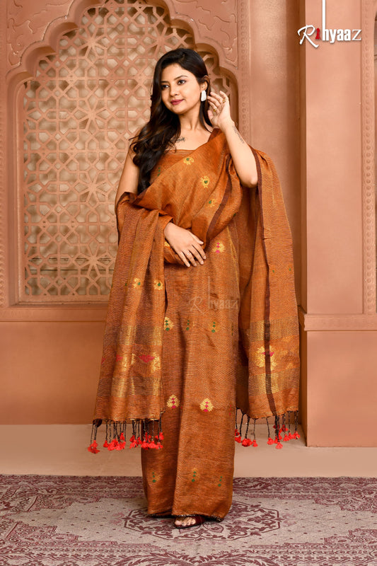 Jarwa – Tissue Linen Meenakari Benarasi Suits