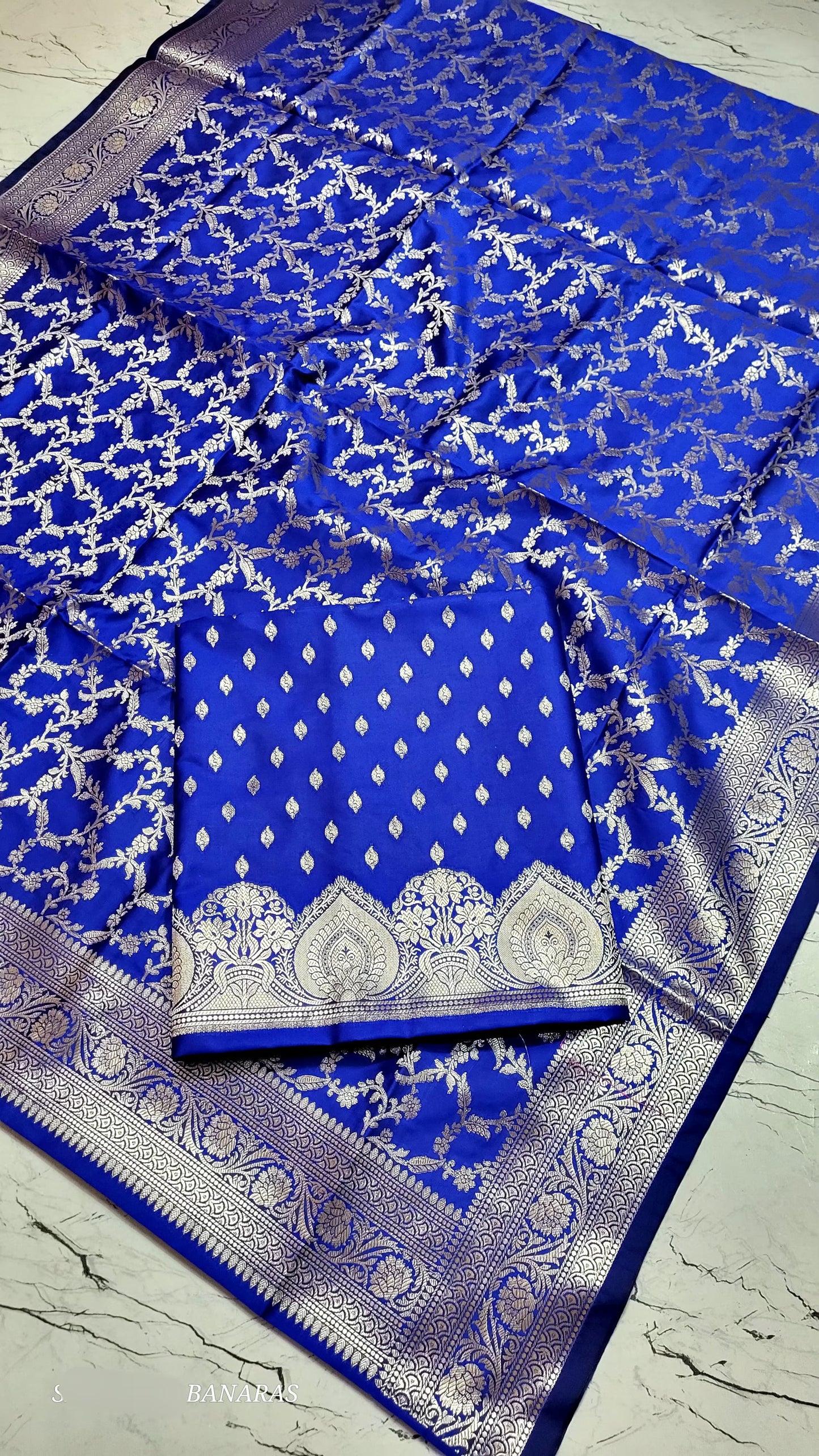 Exclusive Banarasi Ektara Unstitched Salwar Kameez Set | Pure Katan Silk | Zari Weaving