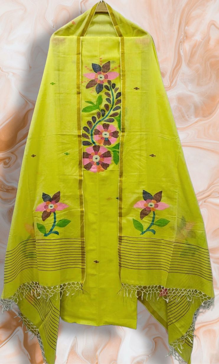 Garland – Mul Cotton Premium Needle Jamdani Suits