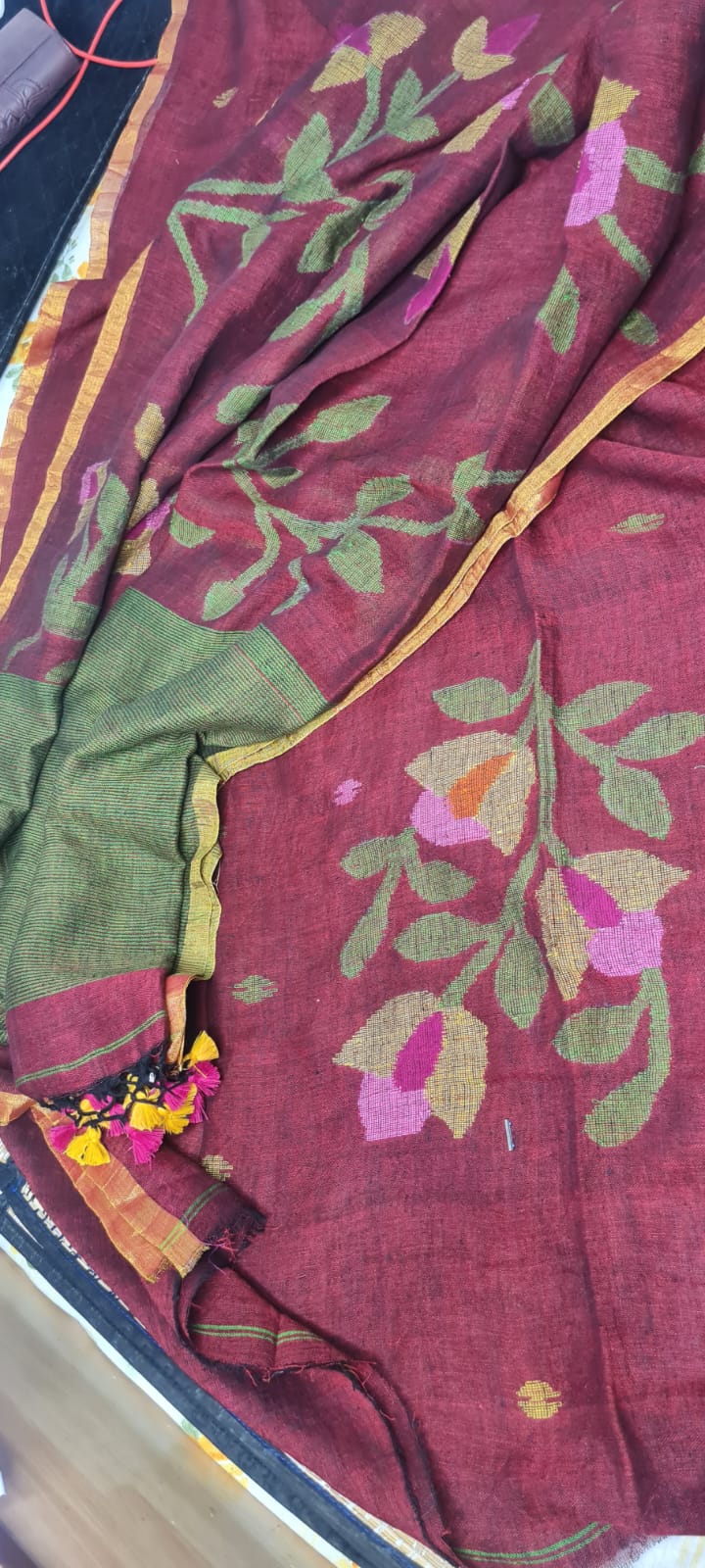 Surili All Over Weaved Linen Suit for Women | Elegant Ethnic Linen Wear