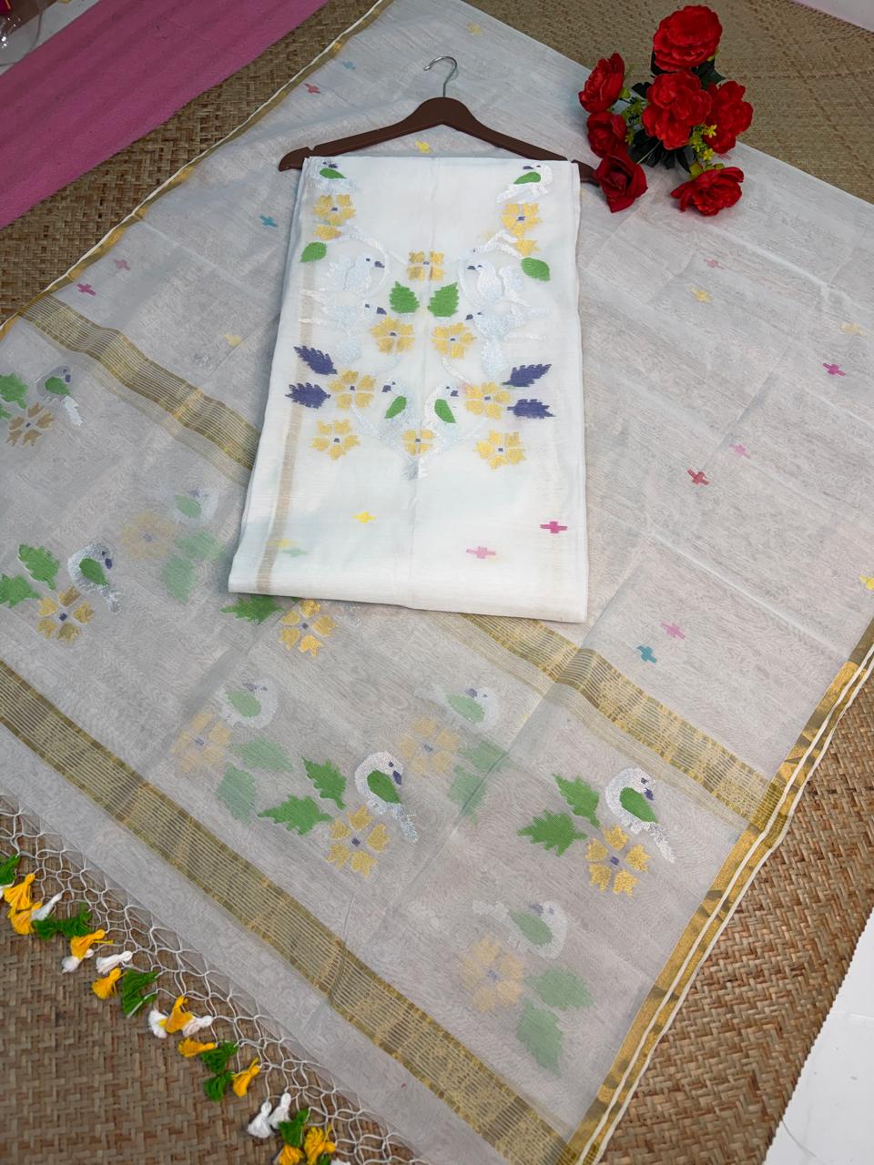 KOTHA – Muslin Jamdani Suit Set