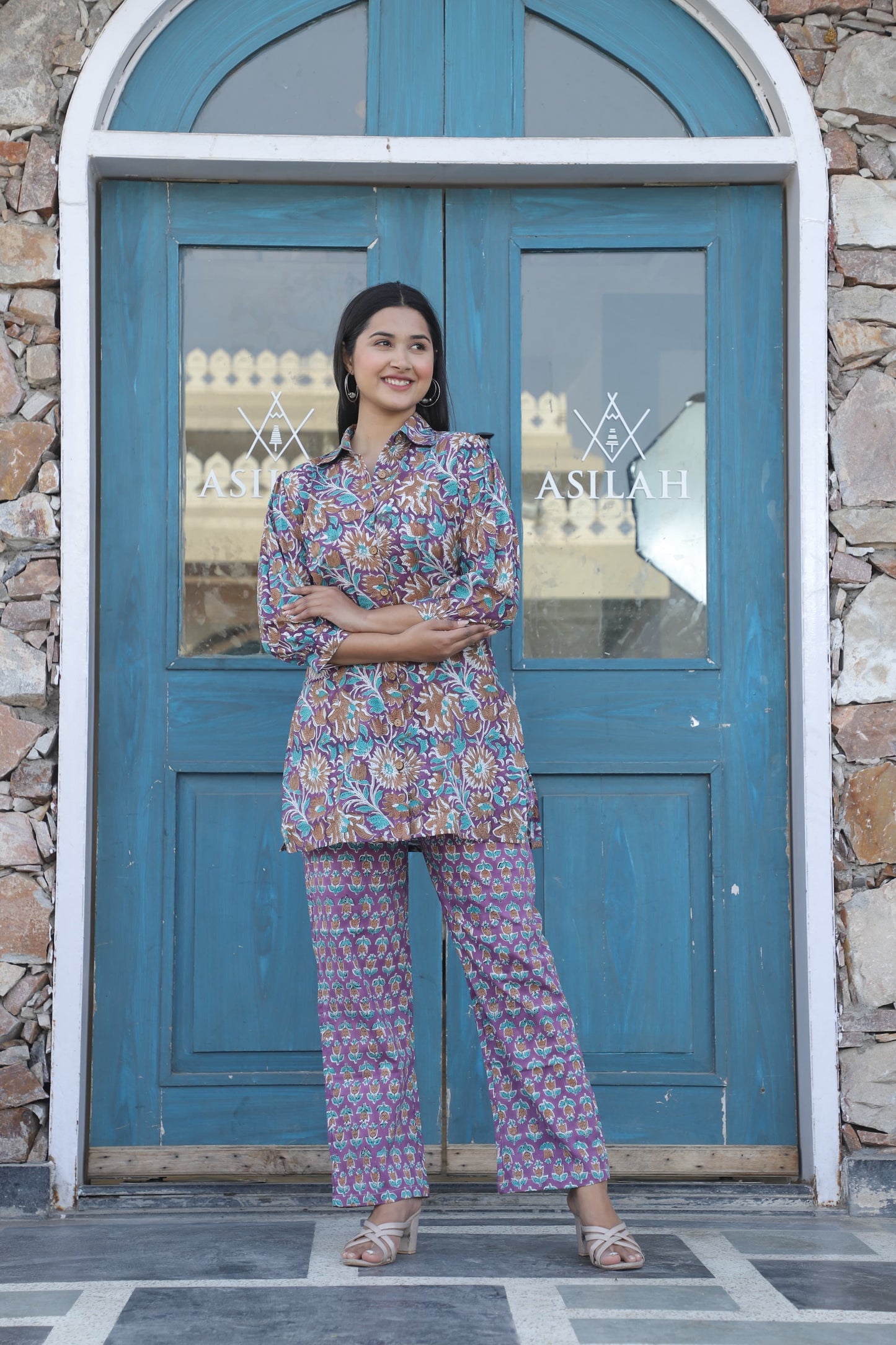 New Hand Block Printed Pure Cotton Women’s Co-Ord Set